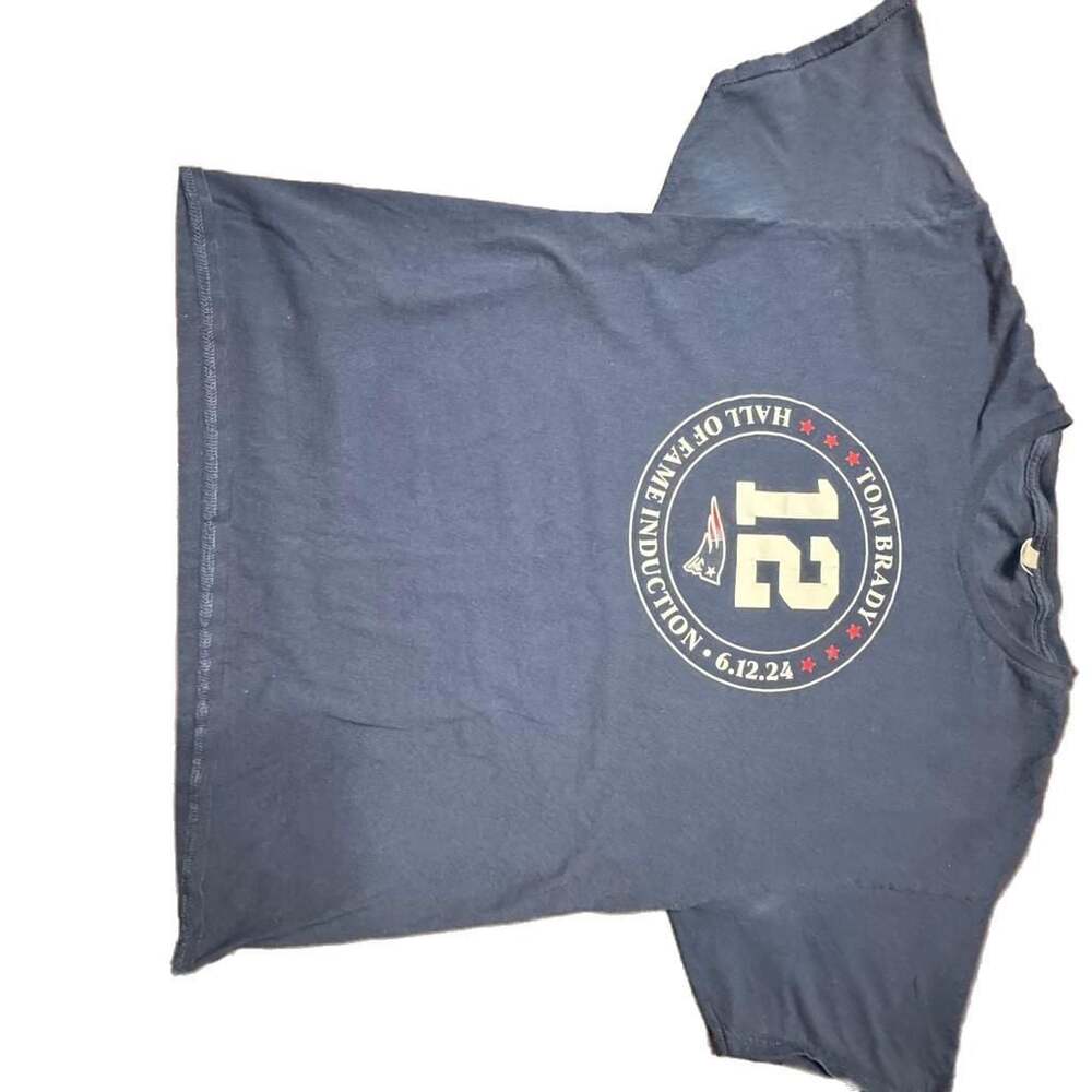 Tom Brady Patriots Hall of Fame Induction 6.12.24 Commemorative T-Shirt XL